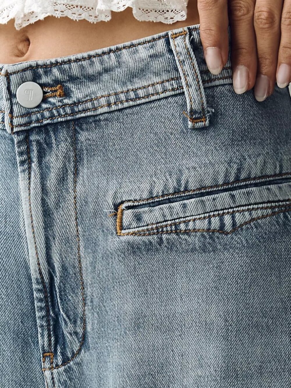 Anthropologie - Pilcro Mid-Rise Wide Leg Jeans - Picture 7 of 7